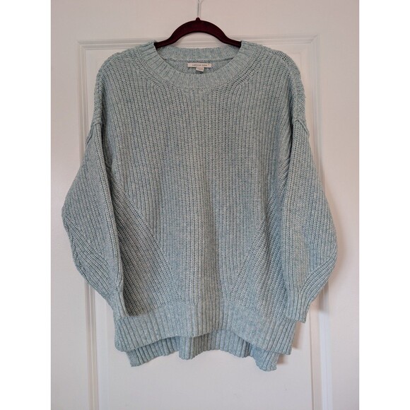 American Eagle Outfitters Sweaters - American Eagle Light Blue Crewneck Raglan Sleeve Knit Sweater Women's Size XS